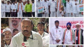 arshad  Shaik chairman minority Congress lader Hyder jaffari Bharat jodo yatra charminar Hyderabad