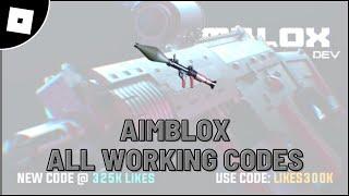 all working codes in Aimblox roblox