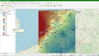 Interpolate points to rasters with kriging in QGIS using the Smart-Map plugin