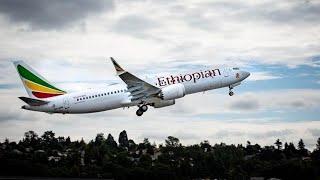Voando de Ethiopian Airlines