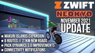 ZWIFT Expands Makuri Islands: Neokyo // November 2021 Update