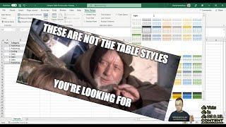 How to Re-Use Custom Excel Table Styles