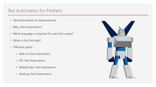 Test Automation for Freshers