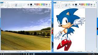 How To Put One Image On Top Of Another Image in Microsoft Paint