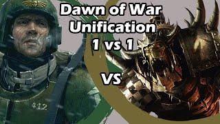 Dawn of War Unification: 1 vs 1 Imperial Guard (Creed) vs Orks (Grindan)