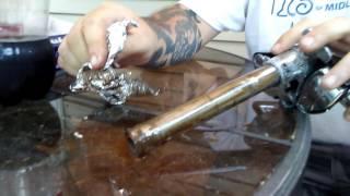 How to clean rusty chrome drum hardware in seconds!