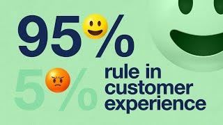 The 95% - 5% Rule in Customer Experience, by keynote speaker Steven Van Belleghem
