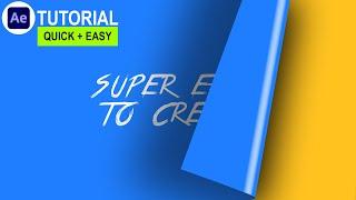 Page Flip Text Reveal Tutorial | After Effects | No Plugins | Quick Friday - E02 | Roy Creations