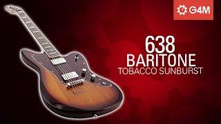 SOUNDCHECK G4M 638 Baritone Electric Guitar, Tobacco Sunburst | Gear4music Guitars