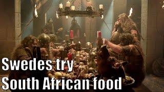 Swedes try South African food!