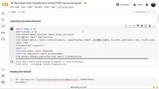 Multiclass Text Classification In Python Using TFIDF Vectorizer