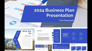 Business Plan Presentation FREE PowerPoint - Business Plan Template Free PPT - 2024 business plan