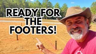 Solar Panel Foundation Preparation | So Much Work To Do! | Concrete Mixer