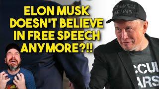 Elon Musk Doesn't Believe in Free Speech Anymore?!