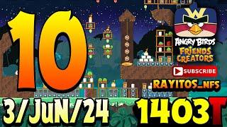 Angry Birds Friends Level 10 Tournament 1403 Highscore POWER-UP walkthrough