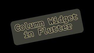 Column Widget Basic