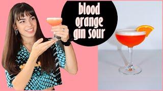 How to Make a Gin Sour- Blood Orange Variation