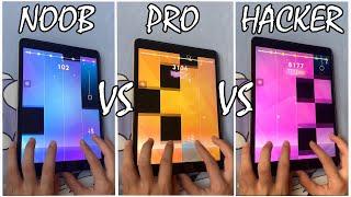 Magic Tiles 3 - NOOB vs PRO vs HACKER - BEST PLAYER(WORLD RECORD)!!!