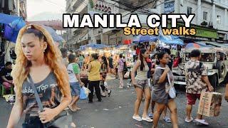 DIVISORIA MARKET- afternoon walking tour in MANILA CITY [4k]