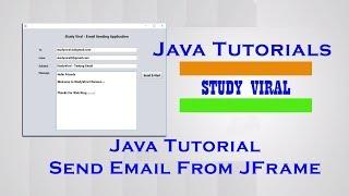 Java Swing Application for Sending E-Mail - StudyViral