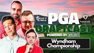 LIVE Wyndham Championship PGA Draft | PGA Draftcast | DraftKings Golf Tips & DFS Picks