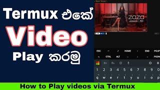 How to Play Videos Using Termux | Cool Termux Tricks| Termux Sinhala Tutorial Episode 60