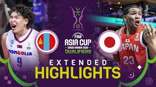 Mongolia  v Japan  | Extended Highlights | FIBA Asia Cup 2025 Qualifiers