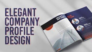 Elegant Company Profile Design #2  - Speed Art - Adobe Illustrator CC