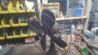 Will it run? Abandoned 1950's Hunter CG-16 industrial fan