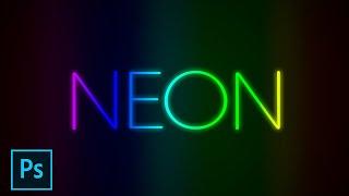 Como fazer Efeito de Texto Neon | Photoshop Tutorial