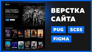  Верстка сайта с нуля для начинающих | Pug, SCSS, VS Code, Figma