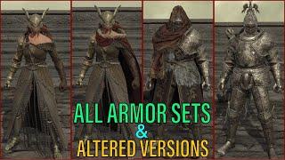 Elden Ring - All Armor Sets And Altered Versions SHOWCASE + Timestamps