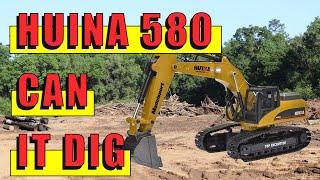 Huina 580 Dig Power Test and Weight 580 vs 550 (1580 vs 1550), can it dig?