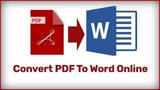 Convert PDF To Word Online Free Without Email and make editable word document Without Software