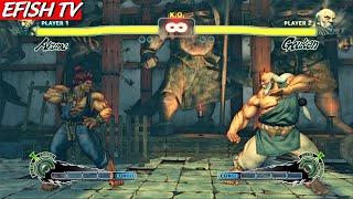 Akuma vs Gouken (Hardest AI) - Ultra Street Fighter IV