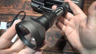 AstroLux WP2 LEP Laser LED Tactical Flashlight Kit Review! (Super Thrower)