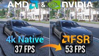 GTA 5 - Increase FPS using AMD FSR (Works for both Nvidia & AMD users) - FREE PERFORMANCE BOOST