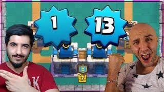 1. Seviye ve 13. Seviye 2'ye 2 OYNADIK! w/ Oyun Gemisi - Clash Royale