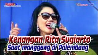 Kenangan Rita Sugiarto bersama Bintang TV saat manggung di kota Palembang