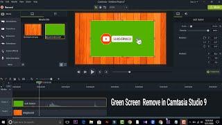 How to Remove Green Screen in Camtasia 2024 | Green Screen  Remove in Camtasia Studio 9