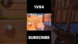 1VS4 CHALLENGE  AGAINST PRO TEAM  #standoff2gameplay #standoff2mobile #shorts