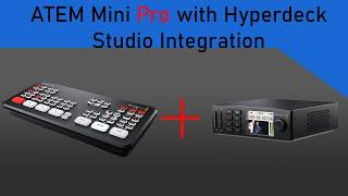 Hyperdeck Studio Integration with ATEM + Companion