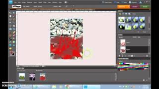 Using the Horizontal Type Mask Tool in Photoshop Elements 8