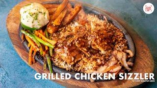 Grilled Chicken Sizzler with Garlic Pepper Sauce | Restaurant Style Sizzler | Chef Sanjyot Keer