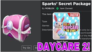 [EVENT] HOW TO GET SPARKS SECRET PACKAGE IN DAYCARE 2! (ROBLOX METAVERSE CHAMPION)