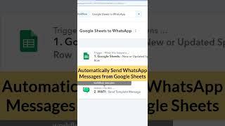 Instanly Send WhatsApp Message from Google Sheets #shorts #whatsappautomation  #googlesheets