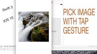 IOS Image Picker using Swift3 (with Tap Gesture)