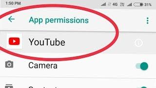 Fix YouTube Problem || And All Permission Services Enable In Xiaomi Redmi Note 5 Pro