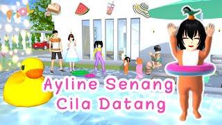 Celand Throwback Vlog | Baby Ayline Senang Cila Datang | Sakura School Simulator