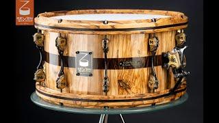 How to Build a Stave Snare Drum II - Seven Six Drum Co's Olivewood + Wenge 100th Snare Drum Build